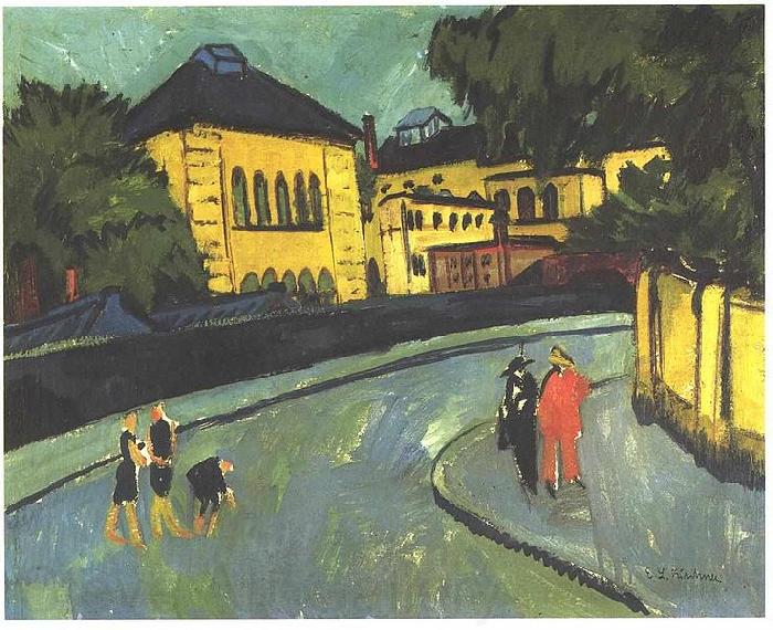 Ernst Ludwig Kirchner Dresden-Friedrichstadt Norge oil painting art
